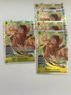 5x One Piece Card Game The Three Brothers ST13-015 Monkey D Luffy Foil 5X - Image 1