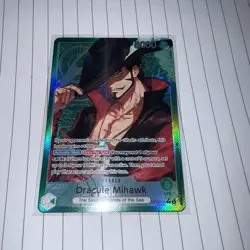 OP14-020 Dracule Mihawk Leader Alt Art One Piece TCG English Card - Image 1