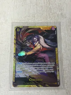 Crocodile OP14-120 Secret Alternate Art The Azure Sea's Seven Sec One Piece - Image 1