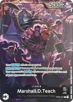 One Piece Card Game - Marshall.D.Teach (English Version 2nd Anniversary Set) - Image 1