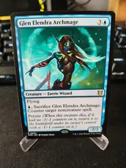 MTG - GLEN ELENDRA ARCHMAGE - Wilds of Eldraine Com (R) - Image 1