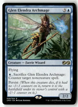 MTG Glen Elendra Archmage Ultimate Masters LP Magic The Gathering - Image 1