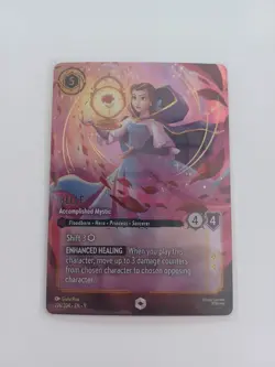 Disney Lorcana Fabled Belle Accomplished Mystic Enchanted Card 226/204 - Image 1