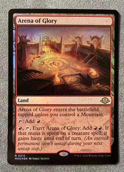 Arena of Glory ~ Foil ~ Rare Land ~ Modern Horizons 3 ~ MTG ~ Near-mint - Image 1
