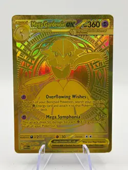 Pokemon TCG Mega Evolutions - Mega Gardevoir EX 187/132 Gold Card SEE PHOTOS - Image 1