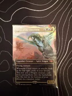 Ureni of the Unwritten (Borderless) Commander: Tarkir: Dragonstorm Foil - Image 1