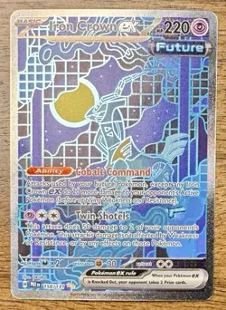 Pokemon Iron Crown EX 158/131- SIR Ultra Rare Holo-Prismatic Evolutions- Mint - Image 1