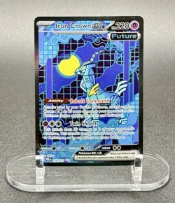 Iron Crown ex 158/131 SIR Pokemon Prismatic Evolutions Rare Holo NM/M - Image 2