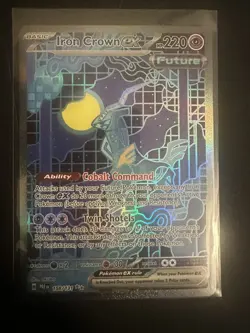 Pokemon TCG Iron Crown EX Prismatic Evolutions Sir 158/131 NM Mint Condition - Image 1