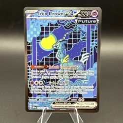 Pokemon TCG Iron Crown EX Prismatic Evolutions Sir 158/131 NM Mint Condition - Image 1