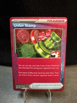 Pokemon TCG Play Stamped Ace Spec 165/167 Unfair Stamp Prize Pack - Image 1
