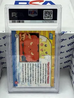 1999 Topps Pokemon Movie Edition Peacemaker Pikachu #46 PSA 9 MINT - Image 2