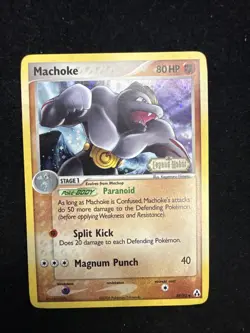 Pokemon Machoke 39/92 EX Legend Maker Reverse Holo Stamped - Image 1