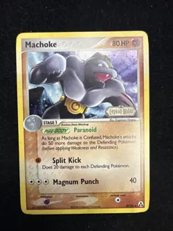 Pokemon Machoke 39/92 EX Legend Maker Reverse Holo Stamped - Image 2