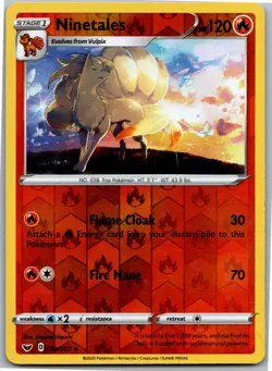 Ninetales - SWSH01: Sword & Shield Base Set 023/202 - Rare - NM Pokemon TCG - Image 1