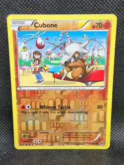 Pokemon Cubone Breakthrough Reverse Holo 77/162 Played Condition - Image 1