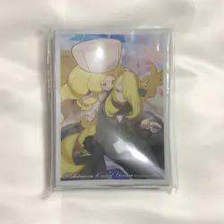 Pokemon Official Deck Shield Cynthia & Caitlin 64 Sleeves - Image 1
