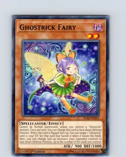 Yu-Gi-Oh TCG Ghostrick Fairy IGAS-EN023 1st Edition Regular Common Card NM - Image 1
