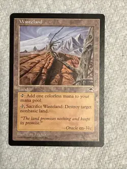 MTG Wasteland - Tempest - Magic The Gathering Lightly Played English Card - Image 1
