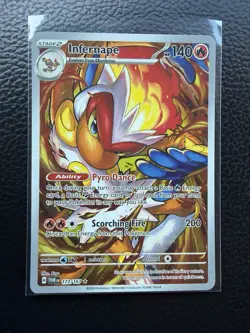 Pokemon 2024 Twilight Masquerade Infernape #173/167 Illustration Rare NM - Image 1
