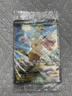 Pokemon TCG Pikachu SVP 027 Paldea Evolved Black Star Promo Sealed - Image 1