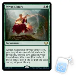 SYLVAN LIBRARY Commander Collection: Green Magic MTG MINT CARD - Image 1
