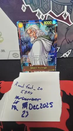 SEC RARE Silvers Rayleigh OP08-118 Parallel ALT ART / One Piece / Two Legends NM - Image 1