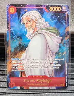 SEC RARE Silvers Rayleigh OP08-118 Parallel ALT ART / One Piece / Two Legends NM - Image 1