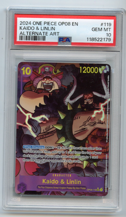 Kaido & Linlin OP08-119 - One Piece Two Legends Alt Art - PSA 10 SEC - Image 1
