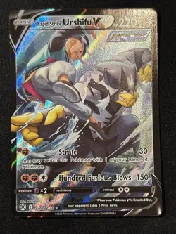 2021 Pokemon SWSH Brilliant Stars TG20/TG30 Rapid Strike Urshifu V - Image 1