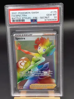 Carte Pokemon Spectra 175/163 Epee Bouclier EB05 Styles de Combat FR PSA 10 ! - Image 1