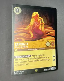 Lorcana The First Chapter RAPUNZEL Gifted with Healing #18 COLD FOIL Legendary - Image 3