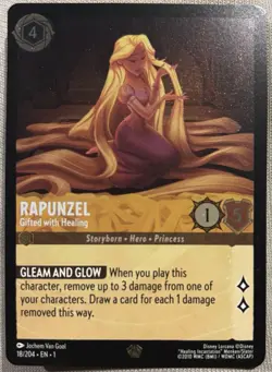 Mint Lorcana Rapunzel Gifted with Healing Cold Foil 18/204 - The First Chapter - Image 1
