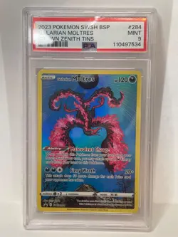 Galarian Moltres Pokemon TCG Black Star Promo SWSH284 PSA 9 MINT - Image 1