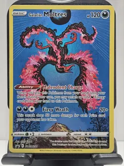 Pokemon Galarian Moltres TCG SWSH284 Black Star Promo- LP - Image 1