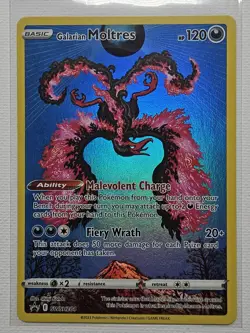 Pokemon Galarian Moltres TCG SWSH284 Black Star Promo- LP - Image 2