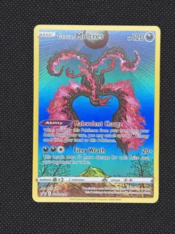 Pokemon TCG GALARIAN MOLTRES Black Star Promo Holo SWSH284 Crown Zenith - Image 1