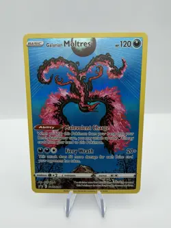 Pokemon TCG - Crown Zenith - Galarian Moltres SWSH284 Black Star Promo NM - Image 1