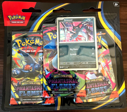 Factory Sealed Pokemon Mega Evolution Phantasmal Flames 3-Pack Blister - Sneasel - Image 1