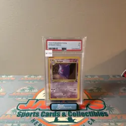 Pokemon Gengar Fossil Holo Rare Unlimited 5/62 1999 PSA 5 English Card - Image 1
