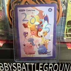 New Years 2026 Charzee Pokepu Pokemon Parody Fan Art Card - Image 1