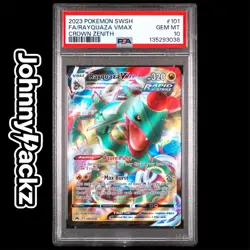 Pokemon TCG - PSA 10 Rayquaza VMAX 101/159 - Full Art Card - Crown Zenith - Image 1