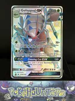 Pokemon Card Golisopod GX SV48/SV94 Hidden Fates Holo Full Art NM - Image 1