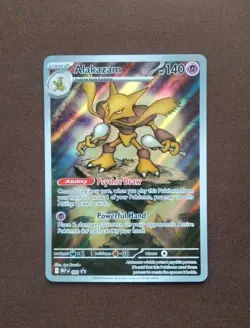 Pokemon Card Alakazam MEP 009 Mega Evolution Illustration Rare Promo - Image 1