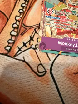 Bandai Card Fest 25-26 One Piece Monkey D Luffy Afro Promo Card OP07-073 English - Image 3