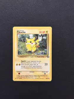 Pikachu 60/64 | Base Set Jungle | Non Holo Pokemon Card LP - Image 1