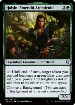 X 1 Halsin, Emerald Archdruid NM-M Commander Legends 234 MTG Magic The Gathering - Image 1