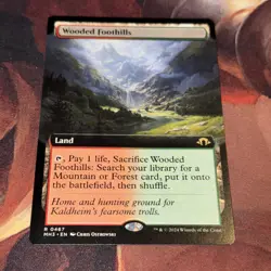 Wooded Foothills X1 Mtg Modern Horizons 3 Nm Extended Art - Image 1