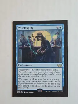 Wiretapping - Streets of New Capenna - LP - MTG - Rare - Enchantment - Image 1