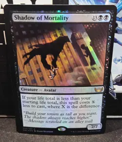 magic the gathering - FOIL! - Shadow of Mortality - Creature - Avatar - Rare - Image 1